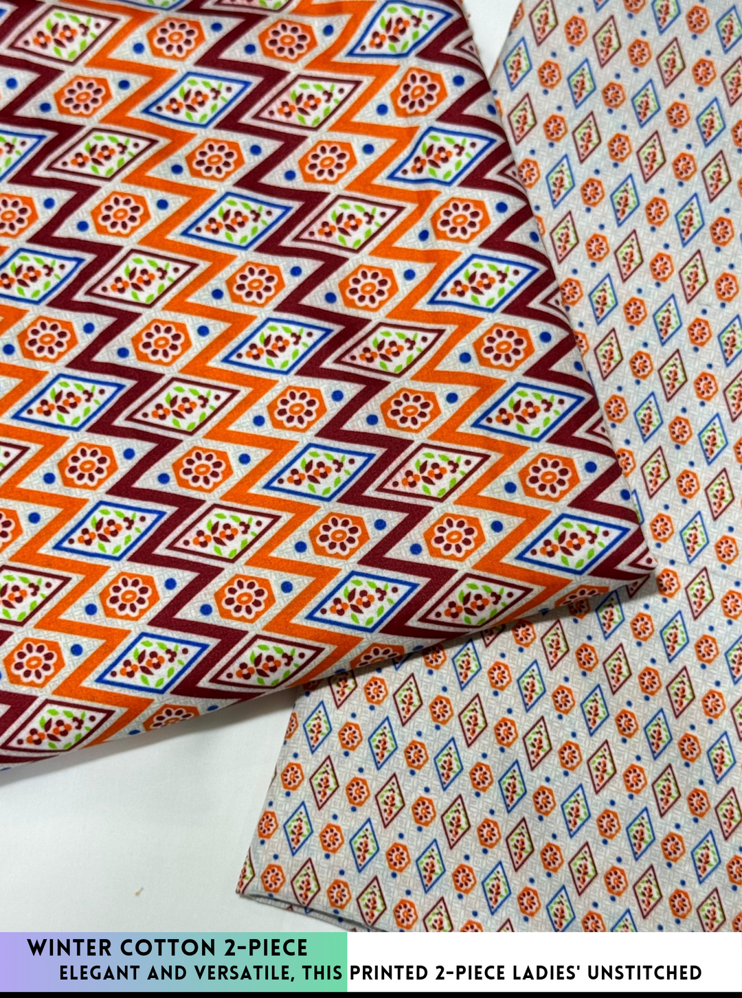 2 Piece Printed Cotton