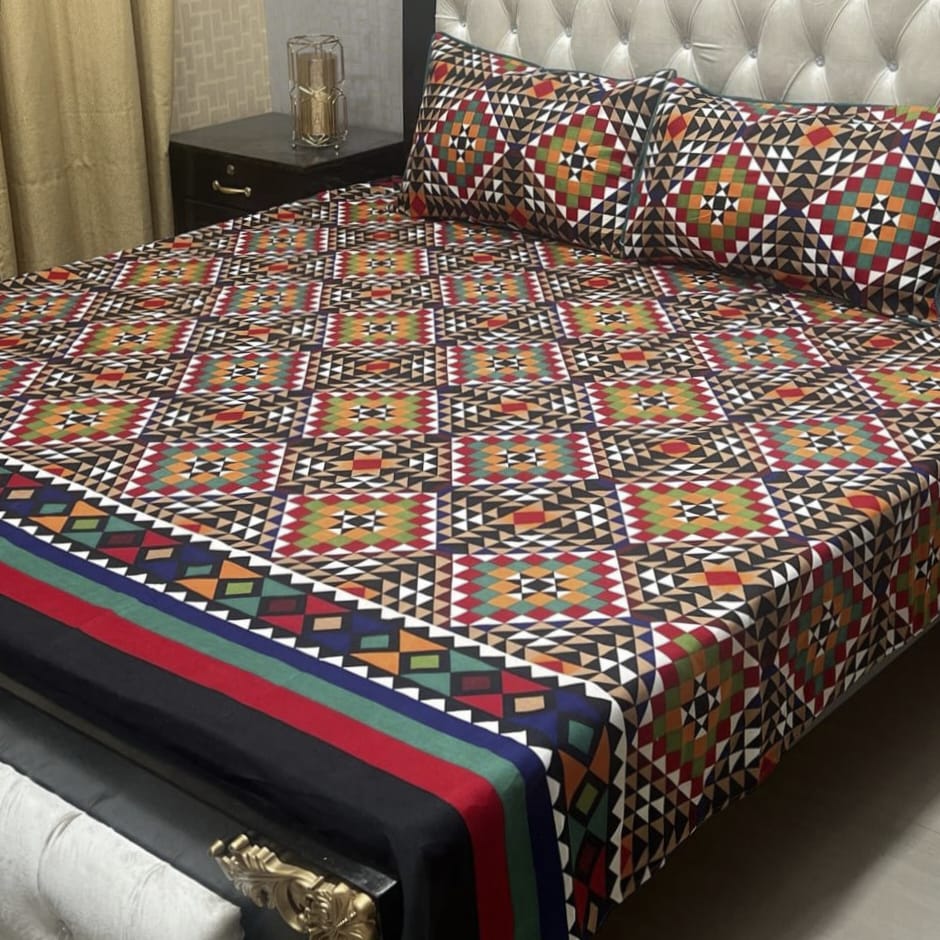 Crystal Cotton Bedsheet Design 009